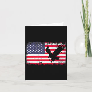Bald Eagle Usa Flag Patriotic Fourth Of July Dom Kort