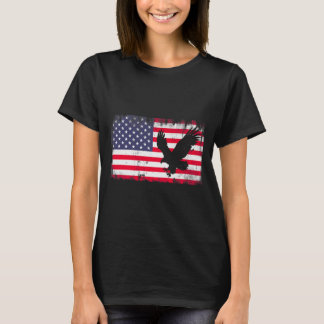 Bald Eagle Usa Flag Patriotic Fourth Of July Dom T Shirt