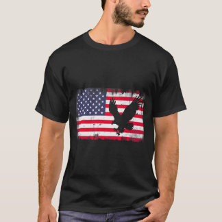 Bald Eagle Usa Flag Patriotic Fourth Of July Dom T Shirt