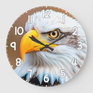 Bald Eagle Wall Clock – American Eagle Wildlife Na Stor Klocka