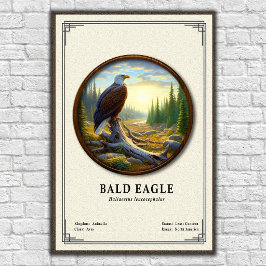 Bald Eagle Zoology Series Poster