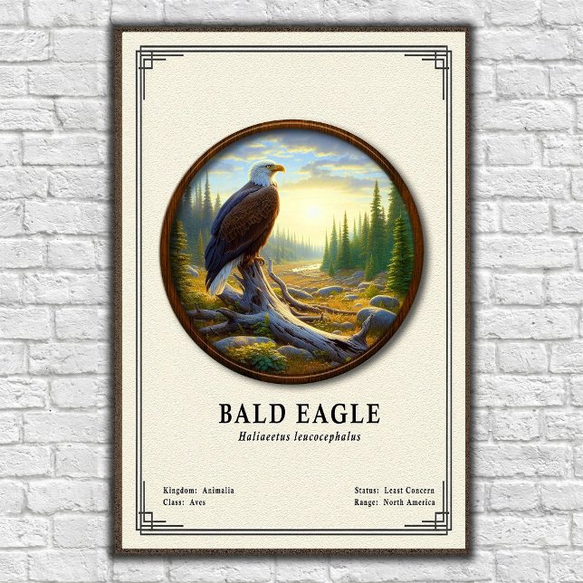 Bald Eagle Zoology Series Poster (Skapare uppladdad)