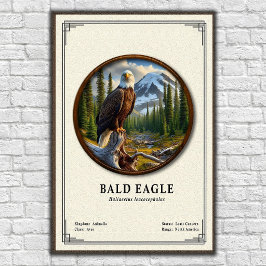 Bald Eagle Zoology Series Poster
