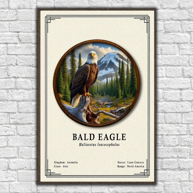Bald Eagle Zoology Series Poster (Skapare uppladdad)