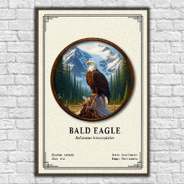 Bald Eagle Zoology Series Poster