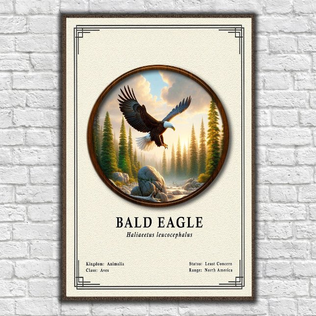 Bald Eagle Zoology Series Poster (Skapare uppladdad)