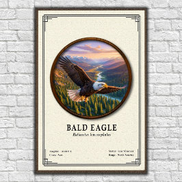 Bald Eagle Zoology Series Poster