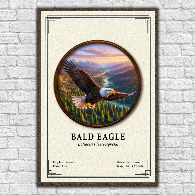 Bald Eagle Zoology Series Poster (Skapare uppladdad)