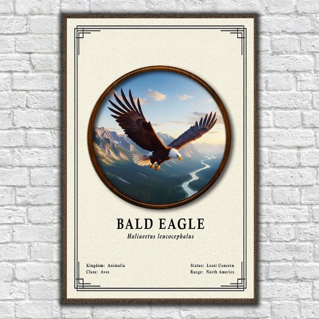 Bald Eagle Zoology Series Poster (Skapare uppladdad)