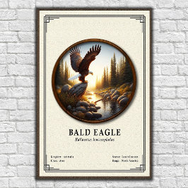 Bald Eagle Zoology Series Poster