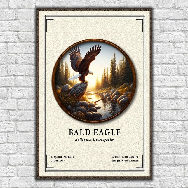 Bald Eagle Zoology Series Poster (Skapare uppladdad)