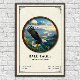 Bald Eagle Zoology Series Poster