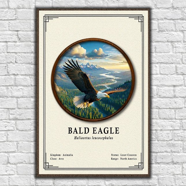 Bald Eagle Zoology Series Poster (Skapare uppladdad)