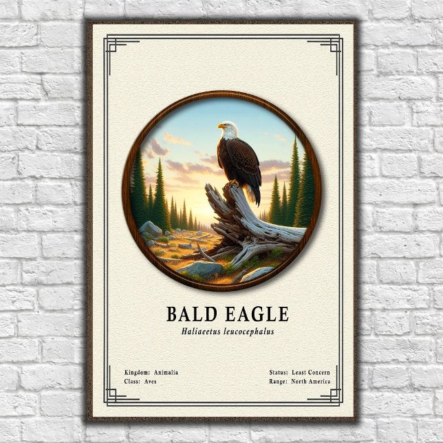 Bald Eagle Zoology Series Poster (Skapare uppladdad)