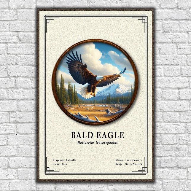 Bald Eagle Zoology Series Poster (Skapare uppladdad)