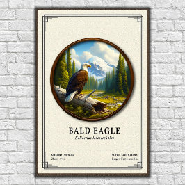 Bald Eagle Zoology Series Poster
