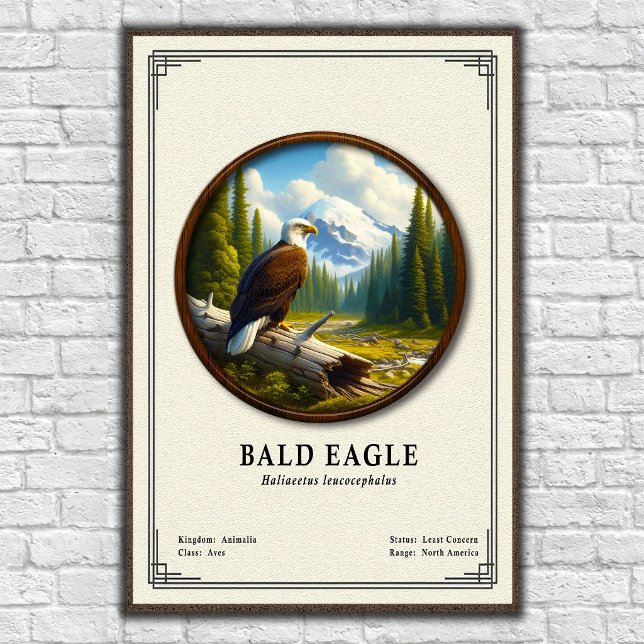 Bald Eagle Zoology Series Poster (Skapare uppladdad)