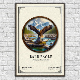 Bald Eagle Zoology Series Poster