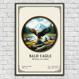 Bald Eagle Zoology Series Poster