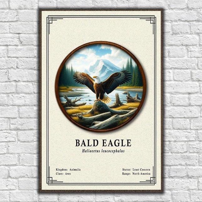 Bald Eagle Zoology Series Poster (Skapare uppladdad)