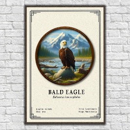 Bald Eagle Zoology Series Poster