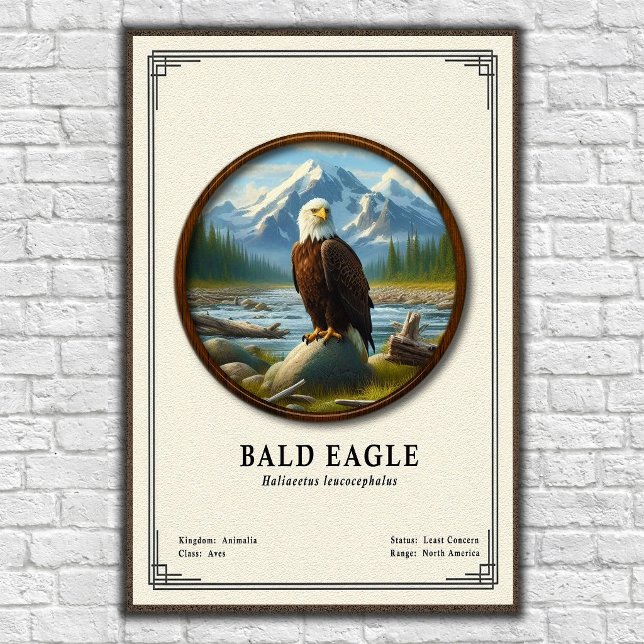 Bald Eagle Zoology Series Poster (Skapare uppladdad)