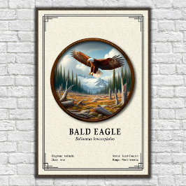 Bald Eagle Zoology Series Poster