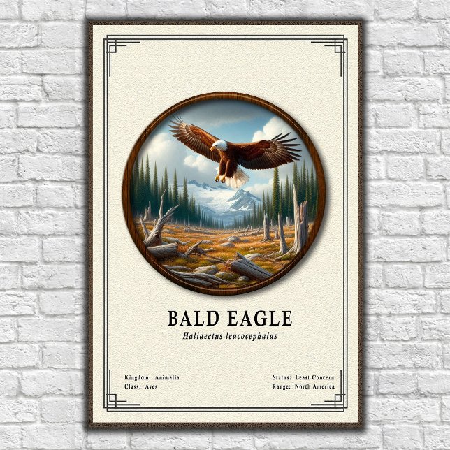 Bald Eagle Zoology Series Poster (Skapare uppladdad)