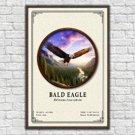 Bald Eagle Zoology Series Poster