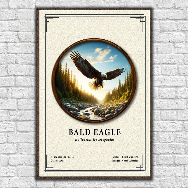Bald Eagle Zoology Series Poster (Skapare uppladdad)