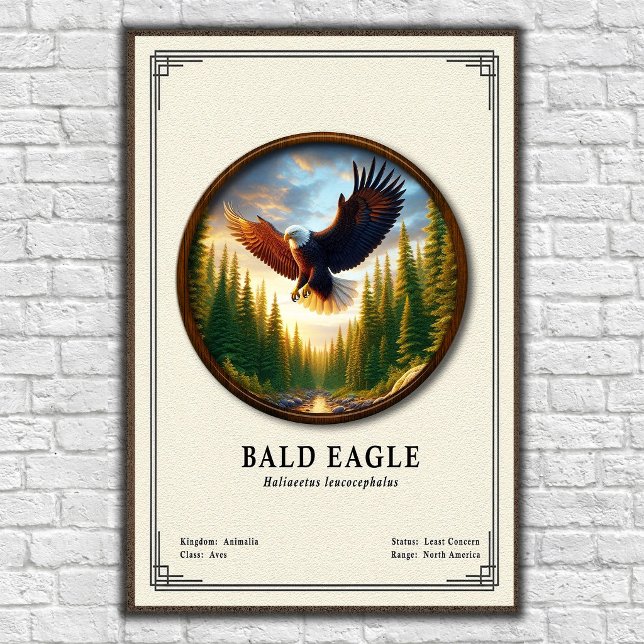 Bald Eagle Zoology Series Poster (Skapare uppladdad)