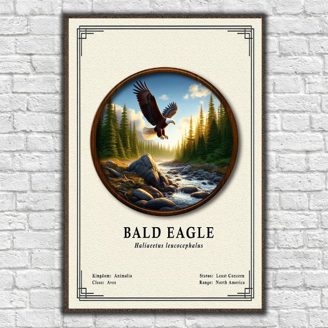 Bald Eagle Zoology Series Poster (Skapare uppladdad)