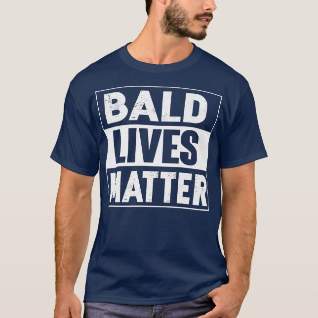 Bald Guy Pappa Hair Loss Balness Funny Joke Gifts T Shirt (Framsida)