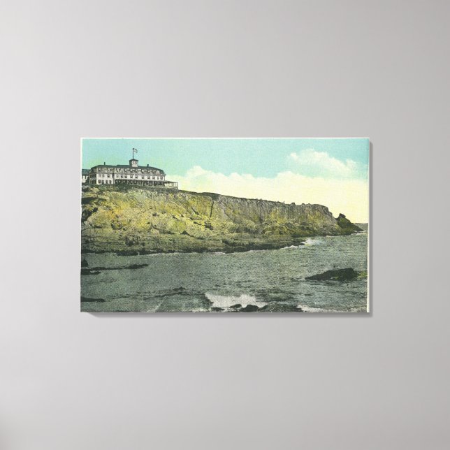 Bald Head Cliff and Exterior of Cliff House # Canvastryck (Framsida)