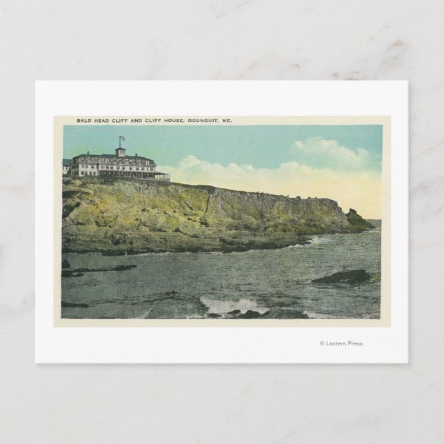 Bald Head Cliff and Exterior of Cliff House # Vykort (Framsida)