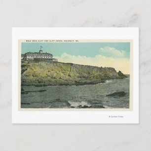 Bald Head Cliff and Exterior of Cliff House # Vykort