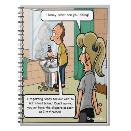 Bald Head Island Funny Notebook Anteckningsbok