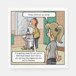 Bald Head Island Funny Party Napkins Pappersservett