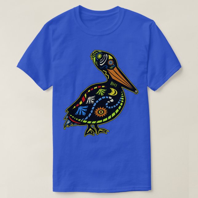 Bald Head Island Pelican T Shirt (Design framsida)