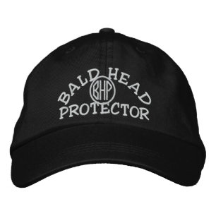 Bald Head Protection Broderad Keps