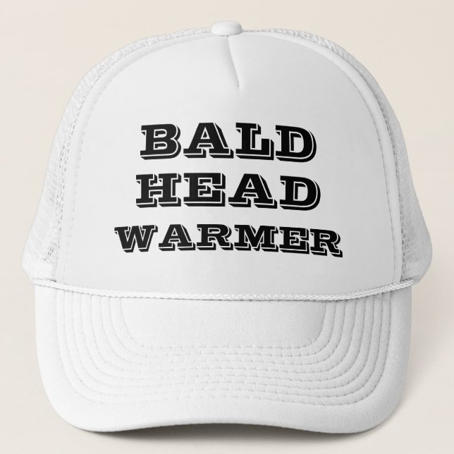 BALD HEAD WARMER Funny Humorous Keps (Framsida)