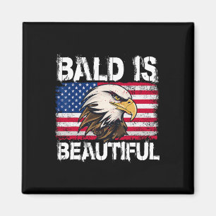 Bald Is Beautiful 4:e juli självständighetsdag Bal Magnet