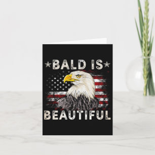 Bald Is Beautiful 4 juli självständighetsdag Ame Kort