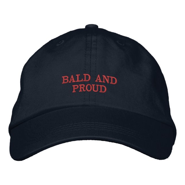 Bald Men Flygande – Stark & Själsäker Minimal Desi Broderad Keps (Framsida)