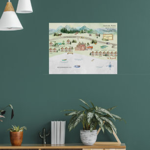 Bald Mountain Camps   Resplaneringskarta Poster