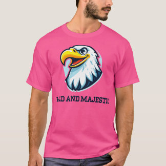 Bald- och Majestic Eagle-illustration T Shirt