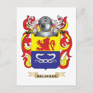 Balderas Jacka av Arm (Family Crest) Vykort