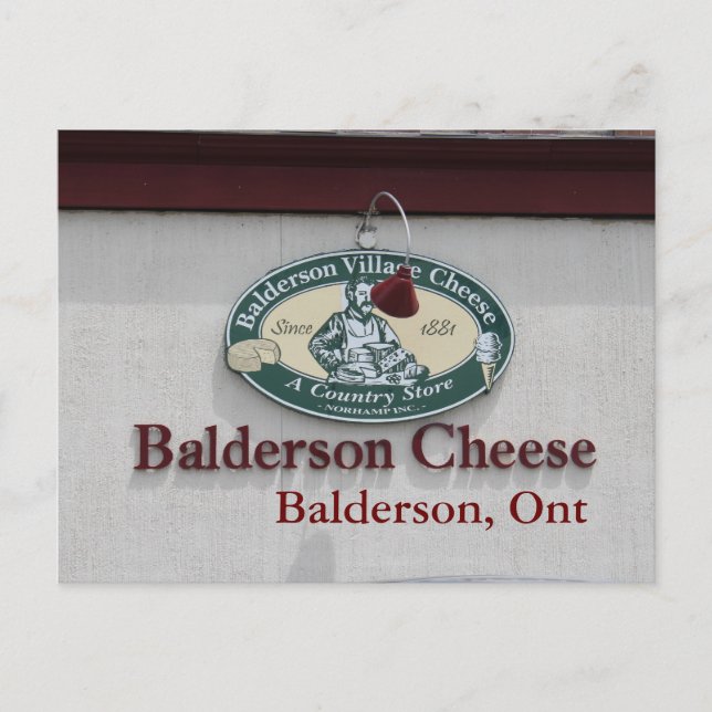 Balderson Cheese Postcard Vykort (Framsida)