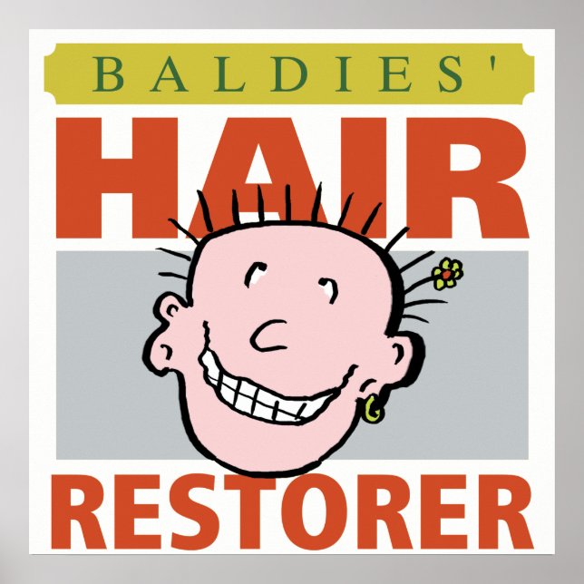 Baldies Hair Restore Poster (Framsidan)