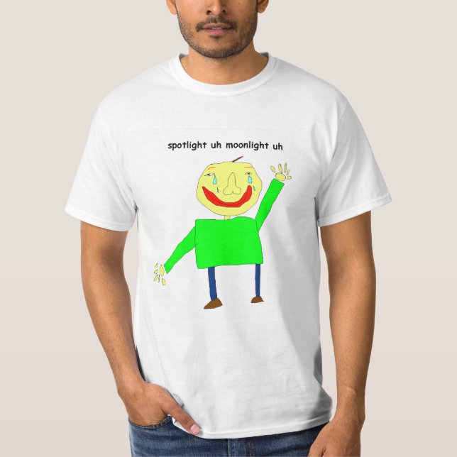 Baldis grunderna i månsken t shirt (Framsida)